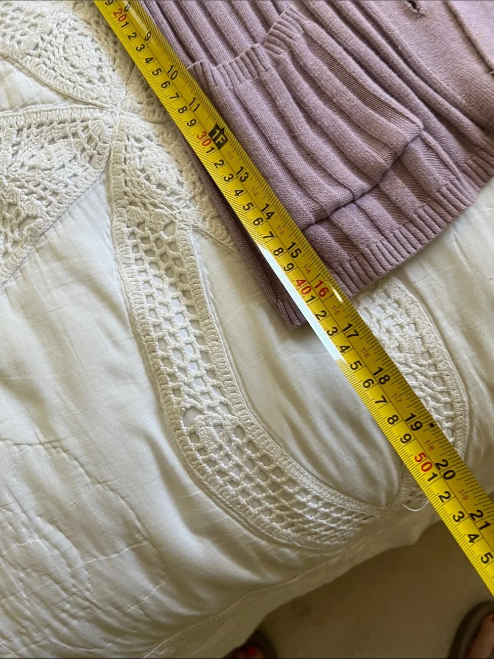 Talbots Mauve Ribbed Button-Front Cardigan - Picture 4 of 7